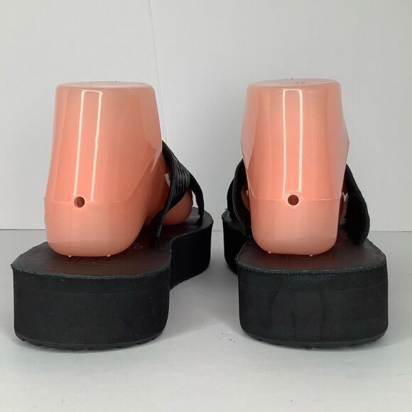 Vans Karina Rozunko Ultra Crush Black Leather Women’s Summer Sandals Sz 8 - Picture 4 of 10